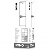 Retro lednice kombinovaná A++ modrá - DOMO DO982RKB